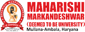 Maharishi Markandeshwar University Mullana logo
